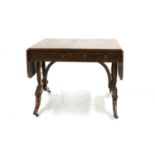 A Regency Rio rosewood sofa table