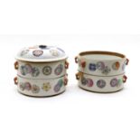 A Chinese famille rose porcelain four stack food container,
