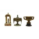 A Victorian gilt bronze Medicci type vase,