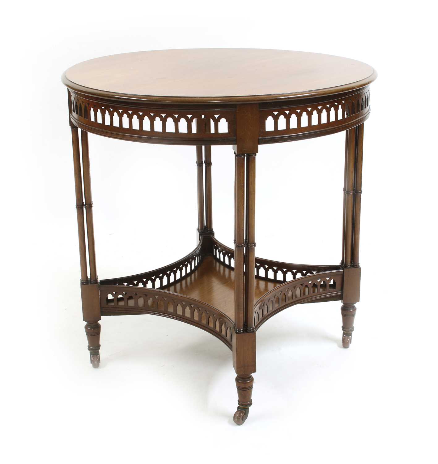 A late Victorian mahogany centre table