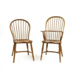 A 19th century style ash and elm Windsor chair,