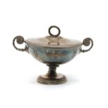 A French silver two handled comport by Flamand