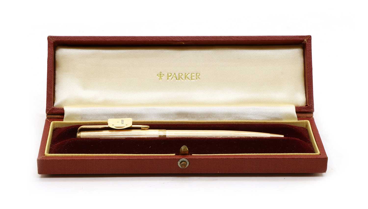 A 9ct gold Parker waterdrop pen,