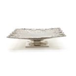 A silver pierced fruit tazza