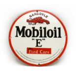 A modern enamel advertising sign, Gargoyle Mobiloil