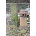 A large Victorian chimney pot,