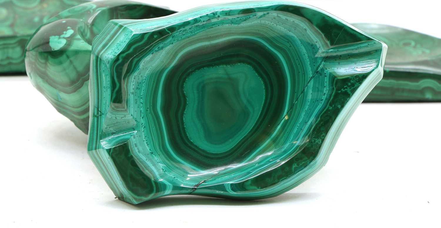 A quantity of malachite carvings, - Image 2 of 4