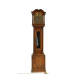 An oak cased longcase clock,