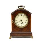 A mahogany cased table timepiece