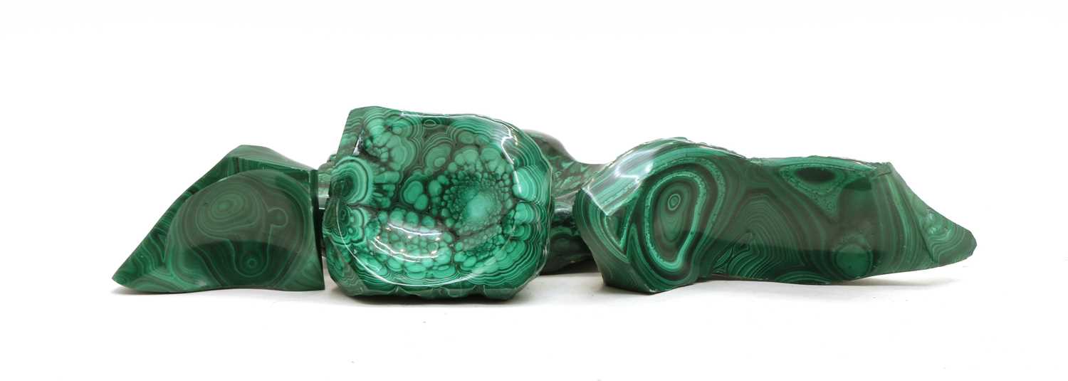 A quantity of malachite carvings, - Image 3 of 4