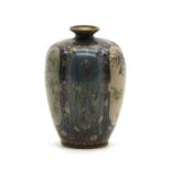 Small fine Japanese cloisonne vase,