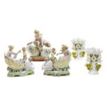 Various items of late 19th century German porcelain