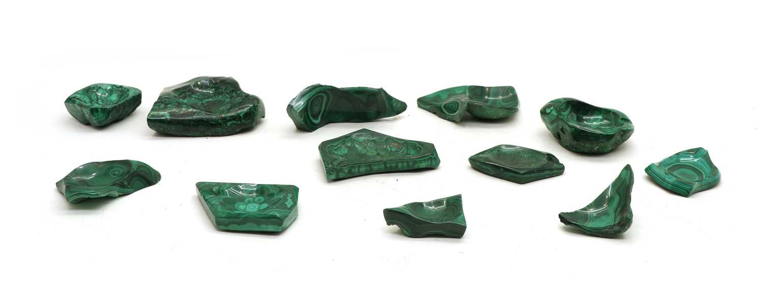 A quantity of malachite carvings, - Image 4 of 4