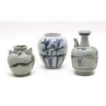 A Chinese blue and white jar,