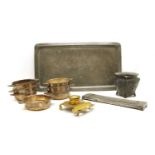 A collection of Arts and Crafts pewter,