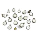 A quantity of damaged pocket watches,