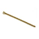 A 9ct gold hollow figure of eight link bracelet,
