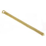 An 18ct gold fancy link bracelet,