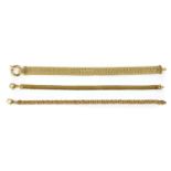 A 9ct gold Bismark link bracelet,