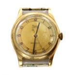 A mid-size Rone 9ct gold mechanical watch,
