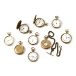 A quantity of rolled gold pocket watches,