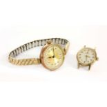 A ladies' 9ct gold Rolex mechanical bracelet watch,