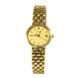 A ladies' gold Tissot quartz bracelet watch,