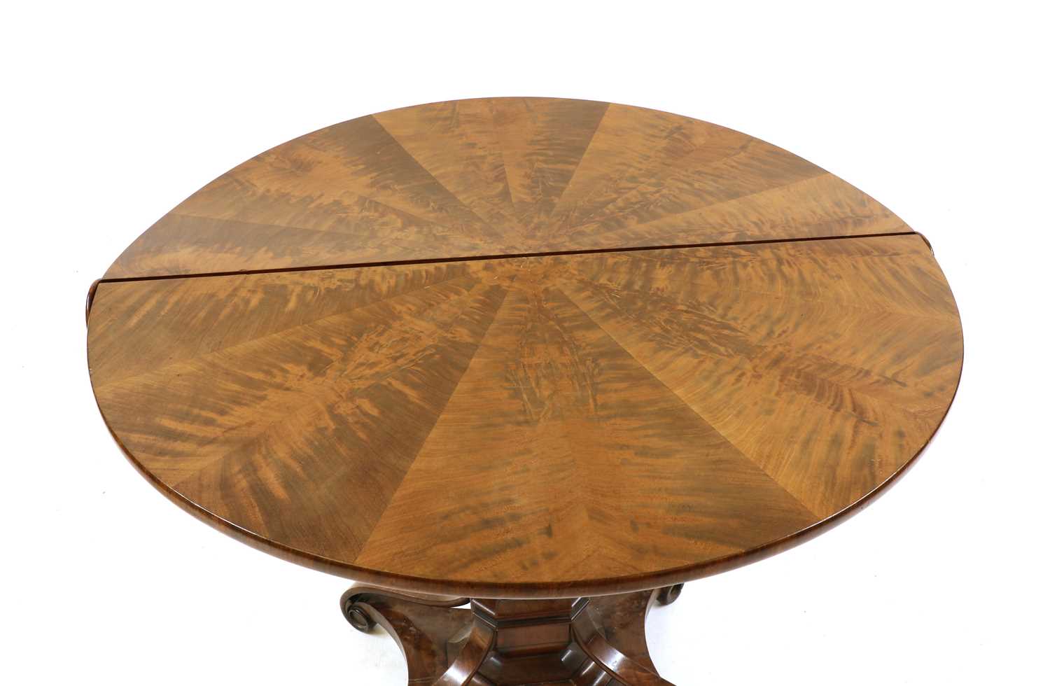 A Victorian and later mahogany cylinder top table - Image 3 of 7