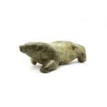 An Inuit carved stone figure of a Bear,