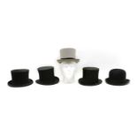 A collection of top hats,