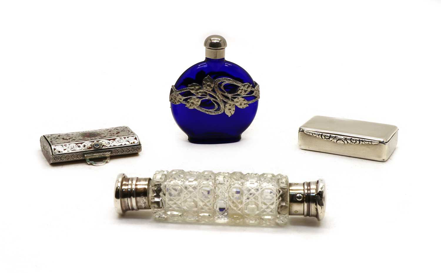 A George IV silver pill box by Adolph Barsach Davis,