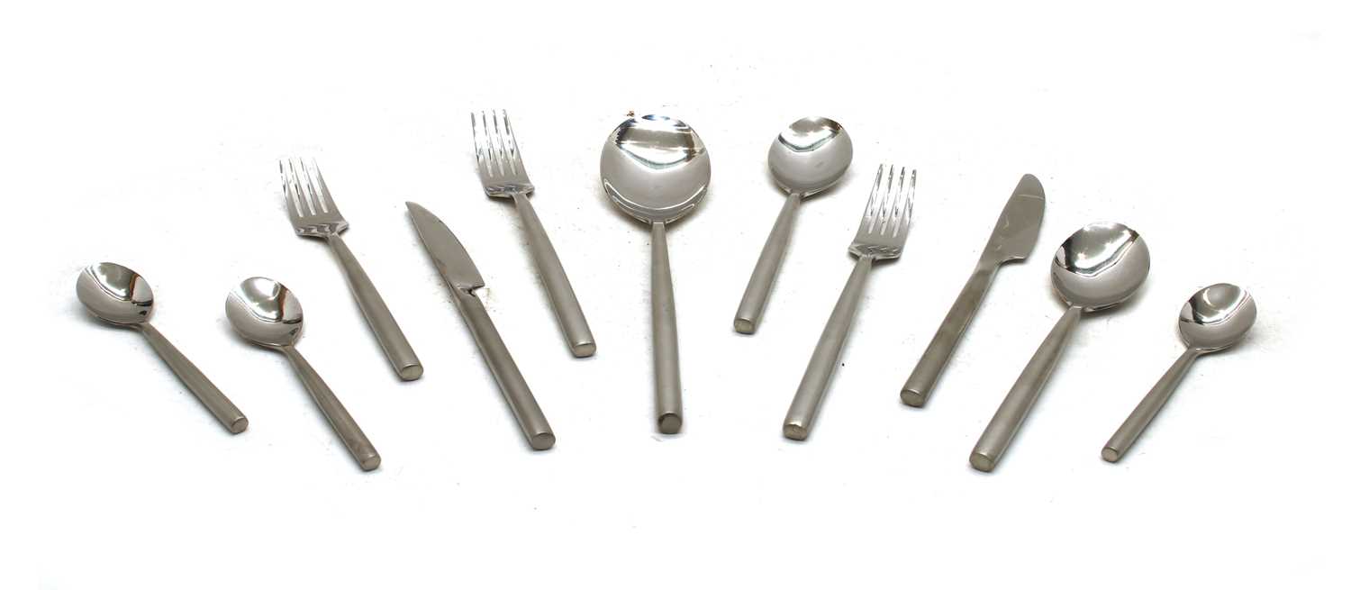 A stylish six setting set of 'Stellar' stainless steel cutlery