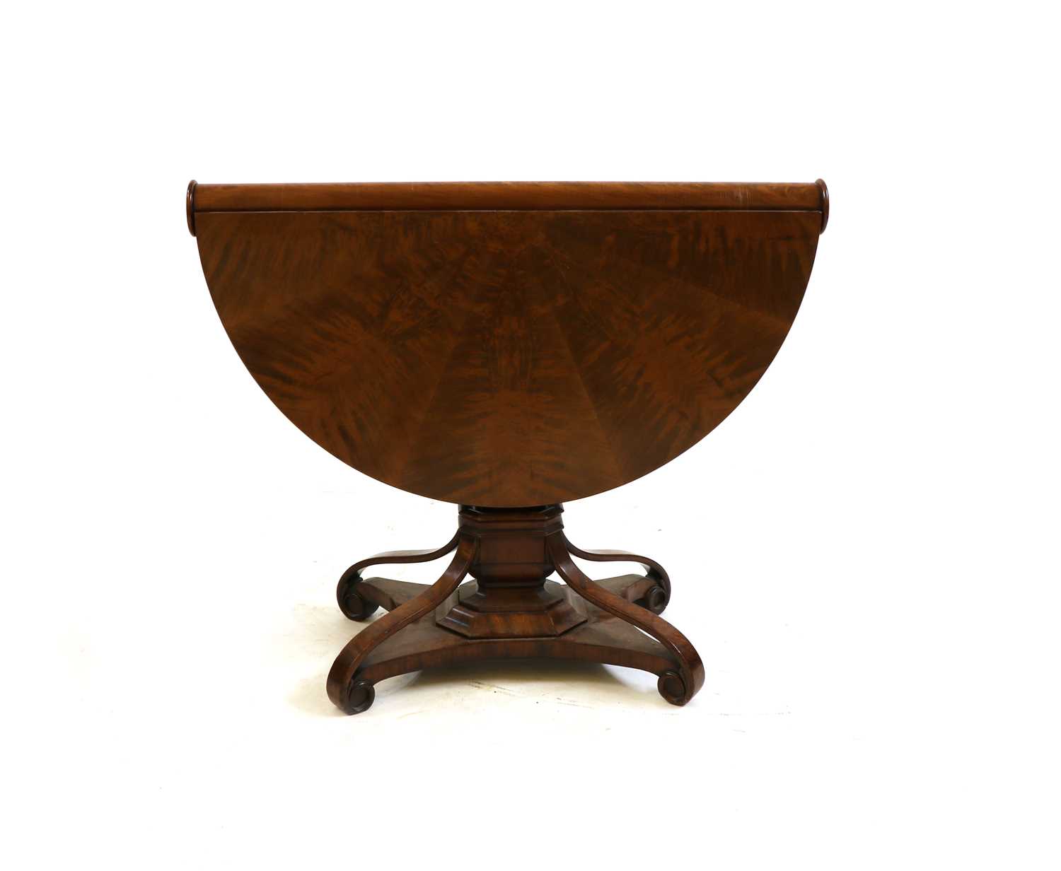 A Victorian and later mahogany cylinder top table