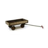 A four wheel country house garden barrow