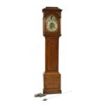 A George III oak eight day longcase clock,