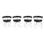 Four contemporary revolving chairs,