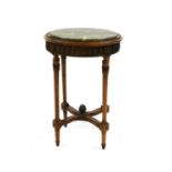 A Louis XVI style beechwood table
