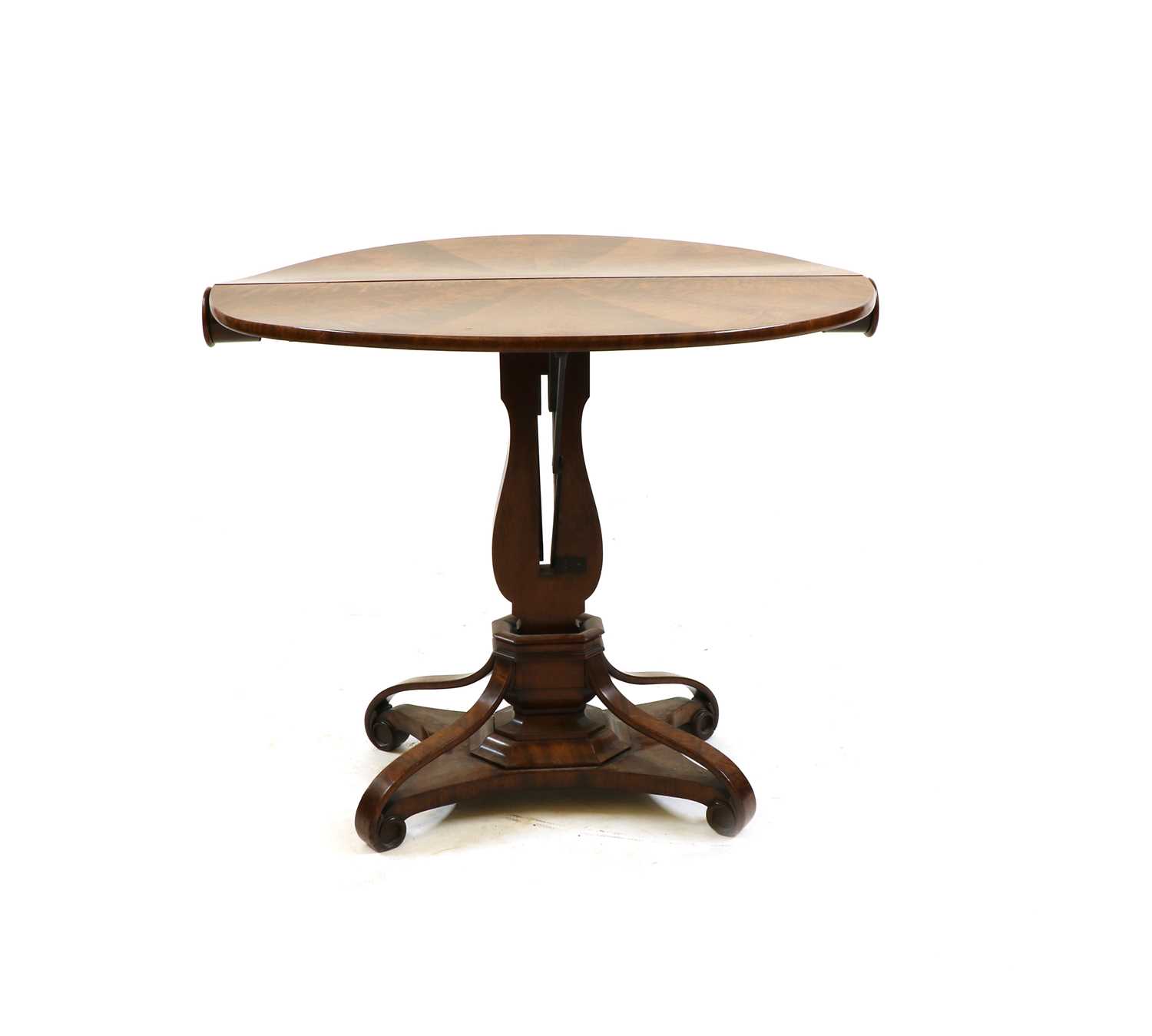A Victorian and later mahogany cylinder top table - Image 2 of 7