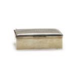 A 20th century silver 'Harrods' cigarette box,