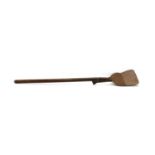 A 19th century elm and ash two piece malt shovel,