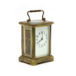 A French brass carriage clock