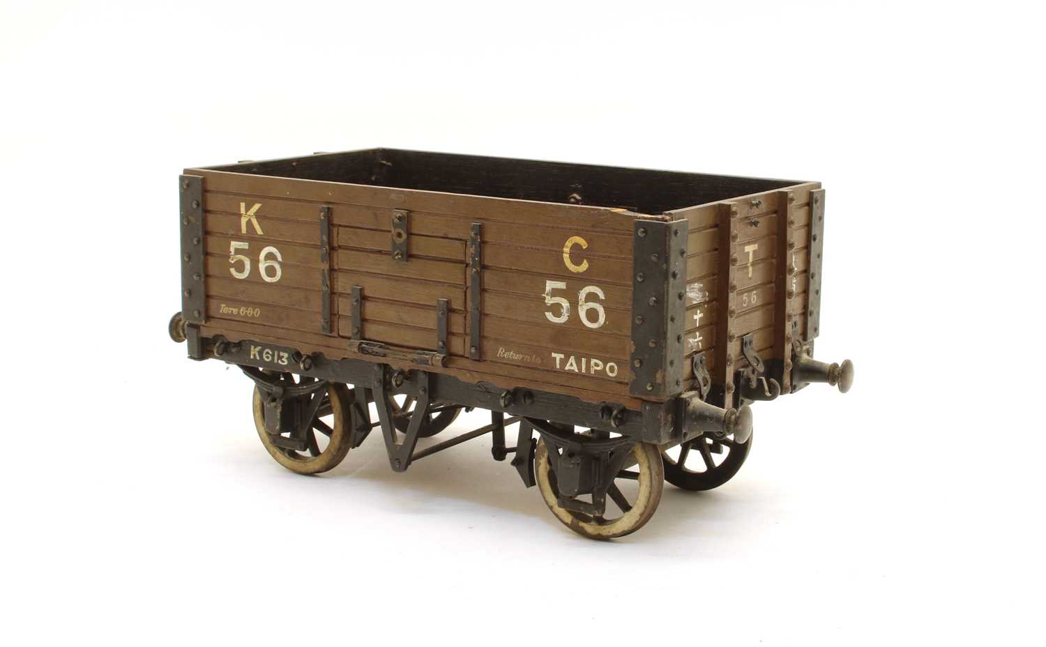 A scratch built model of an open wagon, - Image 3 of 3