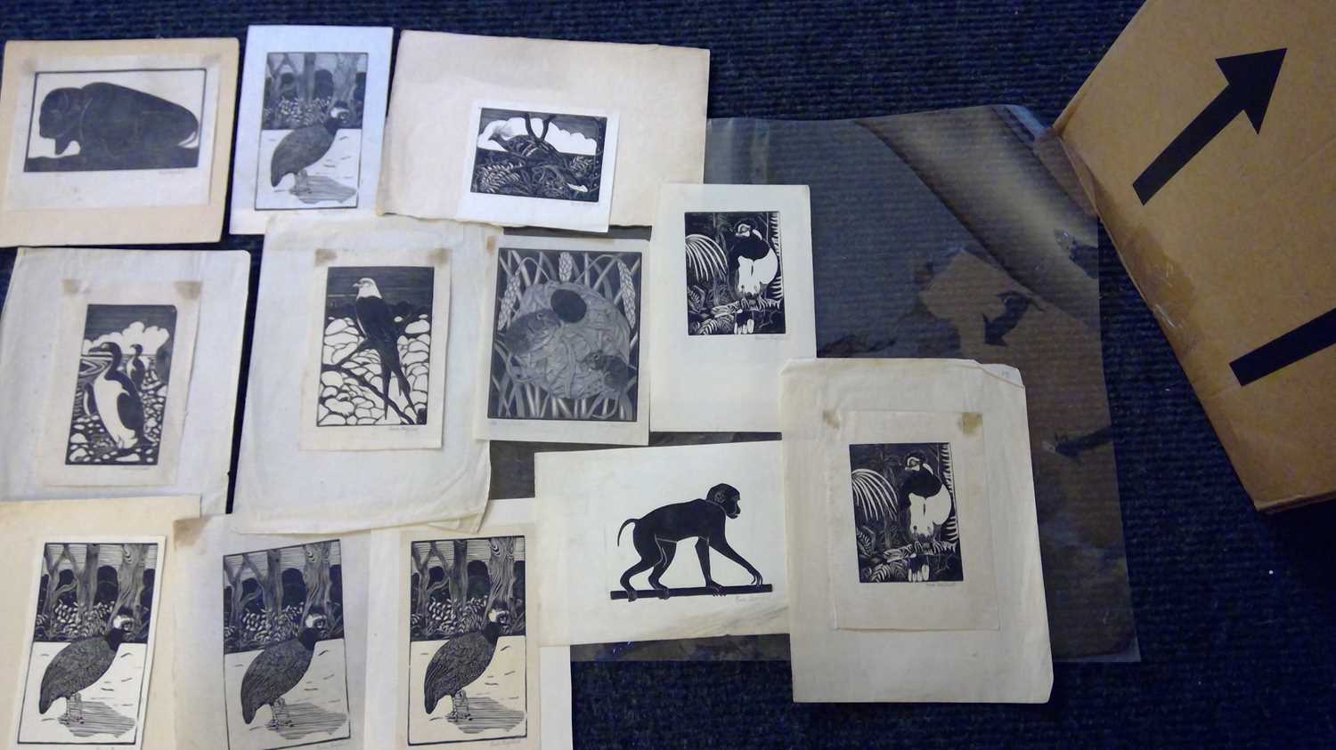 Eric Fitch Daglish (1892-1966), Animals in Black and white, woodcut engravings - Image 3 of 3