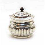 A Victorian silver tea caddy