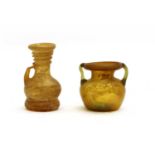 Two Roman glass vessels