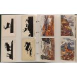 A postcard album with over 180 cards of deer,