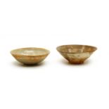 Two Chinese glazed pottery bowls,