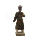 A Chinese terracotta male figure,