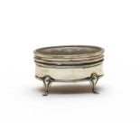 An Edwardian silver tortoiseshell trinket box,