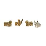 Four ancient Indus valley terracotta animals